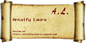 Antalfy Laura névjegykártya